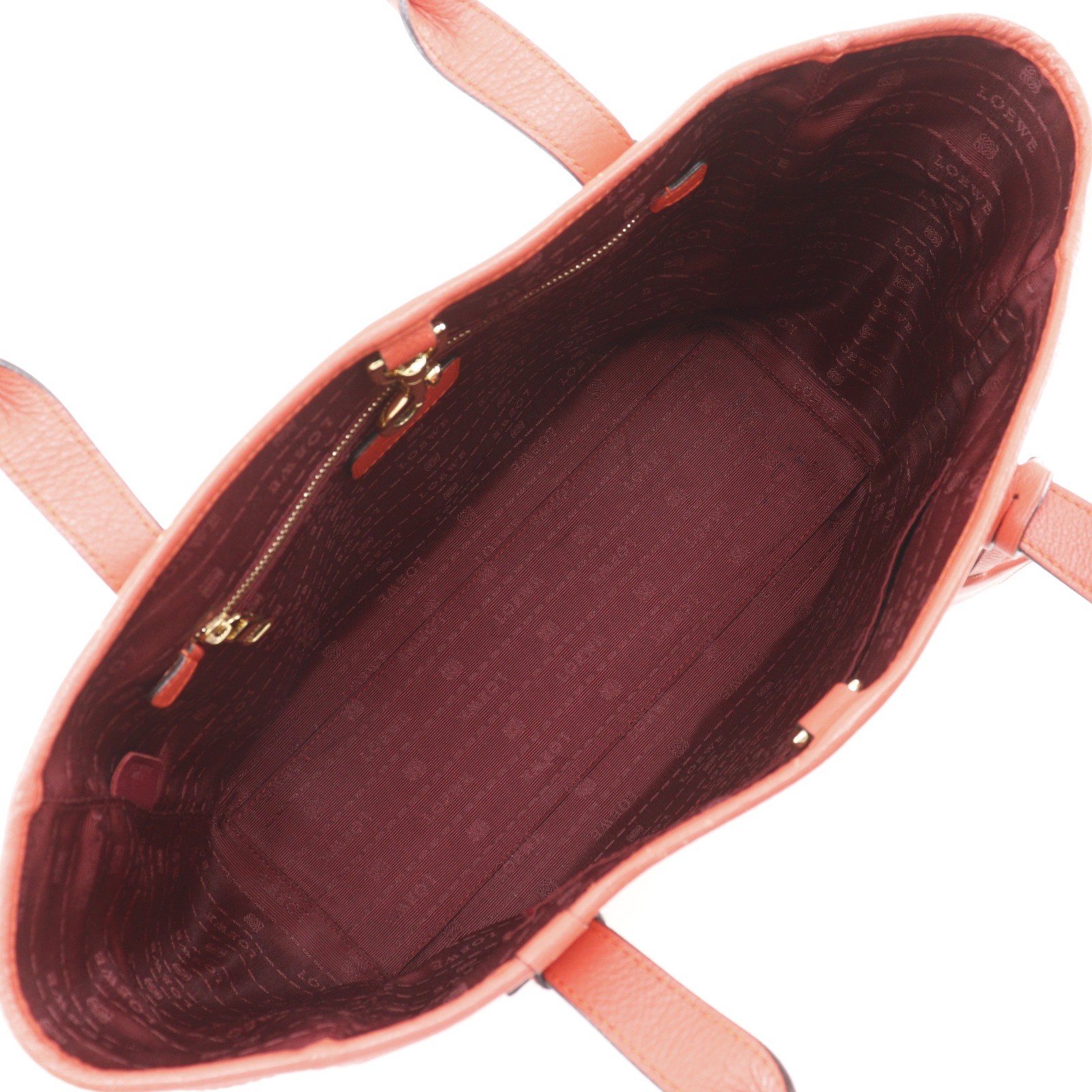 LOEWE Heritage Tote Bag Red leather Women
