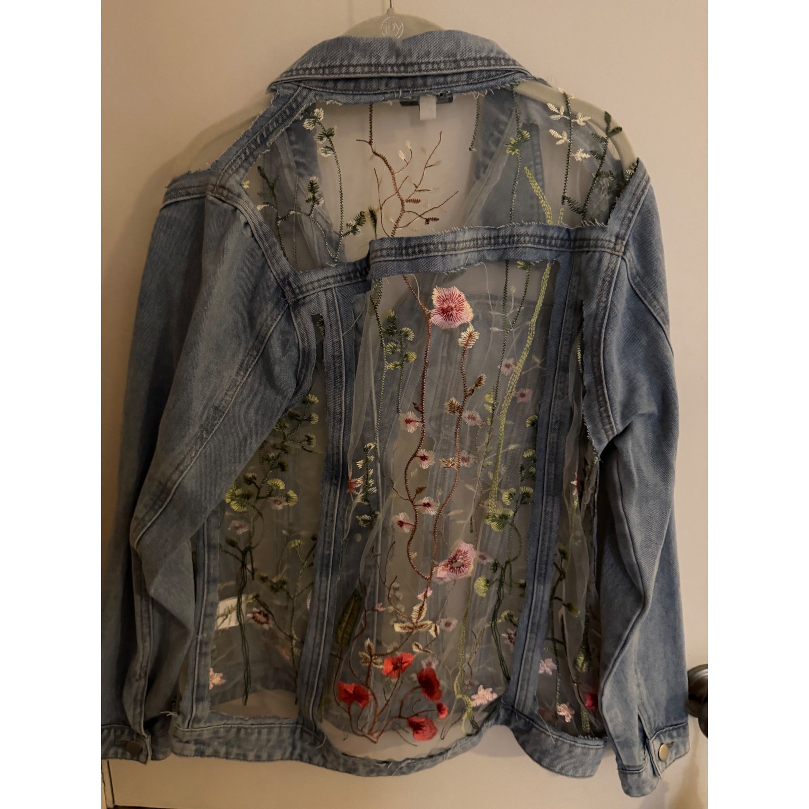 Davi & Dani SUMMER Denim jacket size Large NWOT