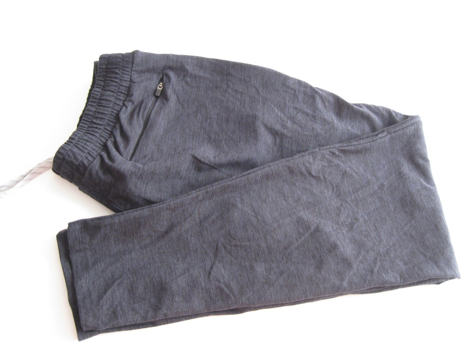 KIRKLAND SIGNATURE Men’s Lounge Pants/Jogger, stretch Heather black M/gray L