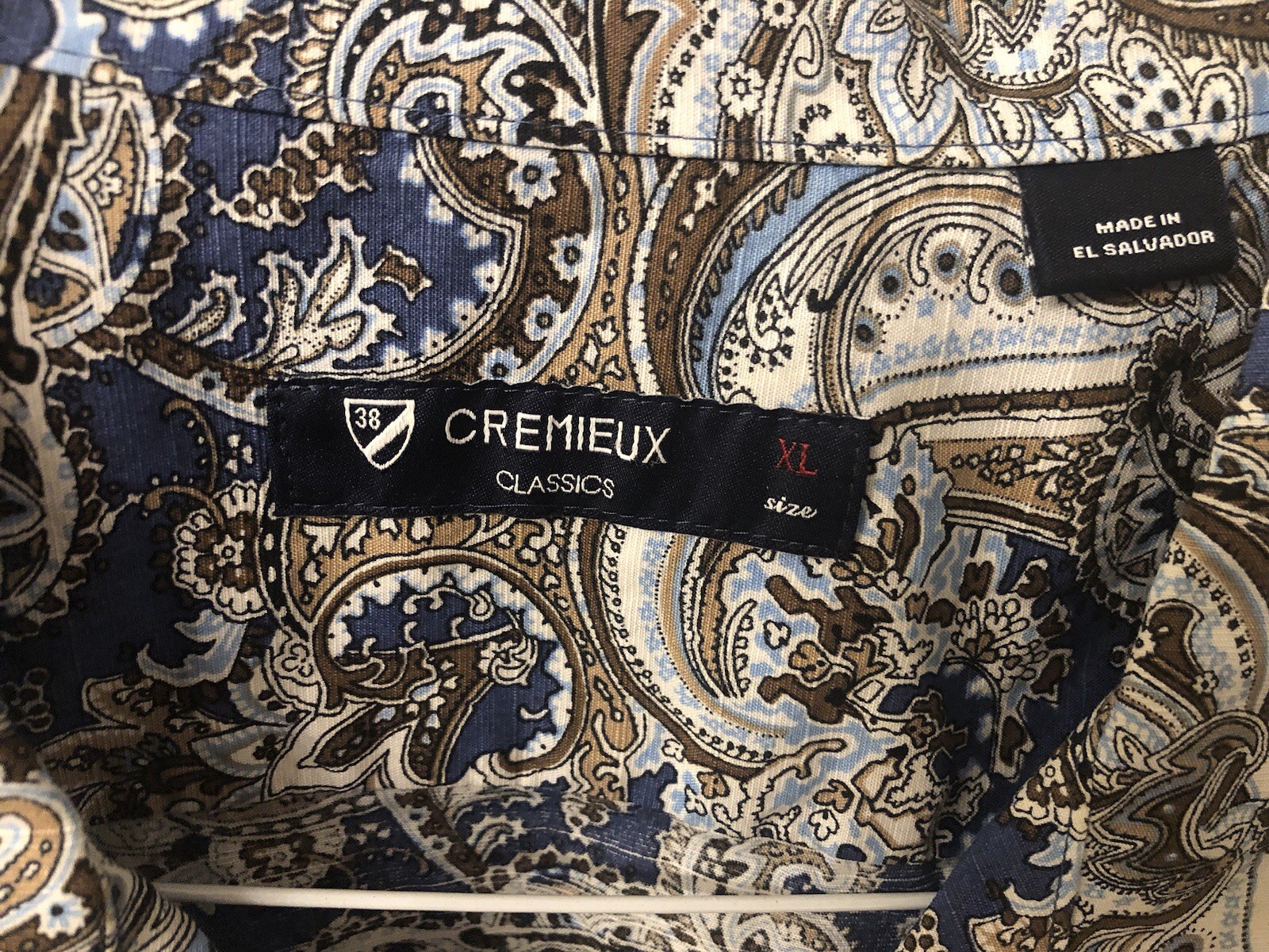 NWOT Daniel Cremieux Mens Classics Paisley Blue Gray XXL 2XL Sharp Color!