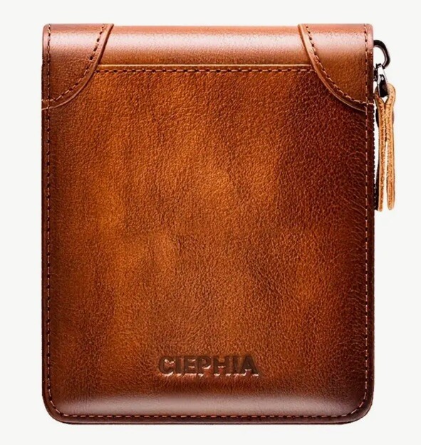 Access Denied Genuine Leather Slim Bifold Wallets For Men – Black
