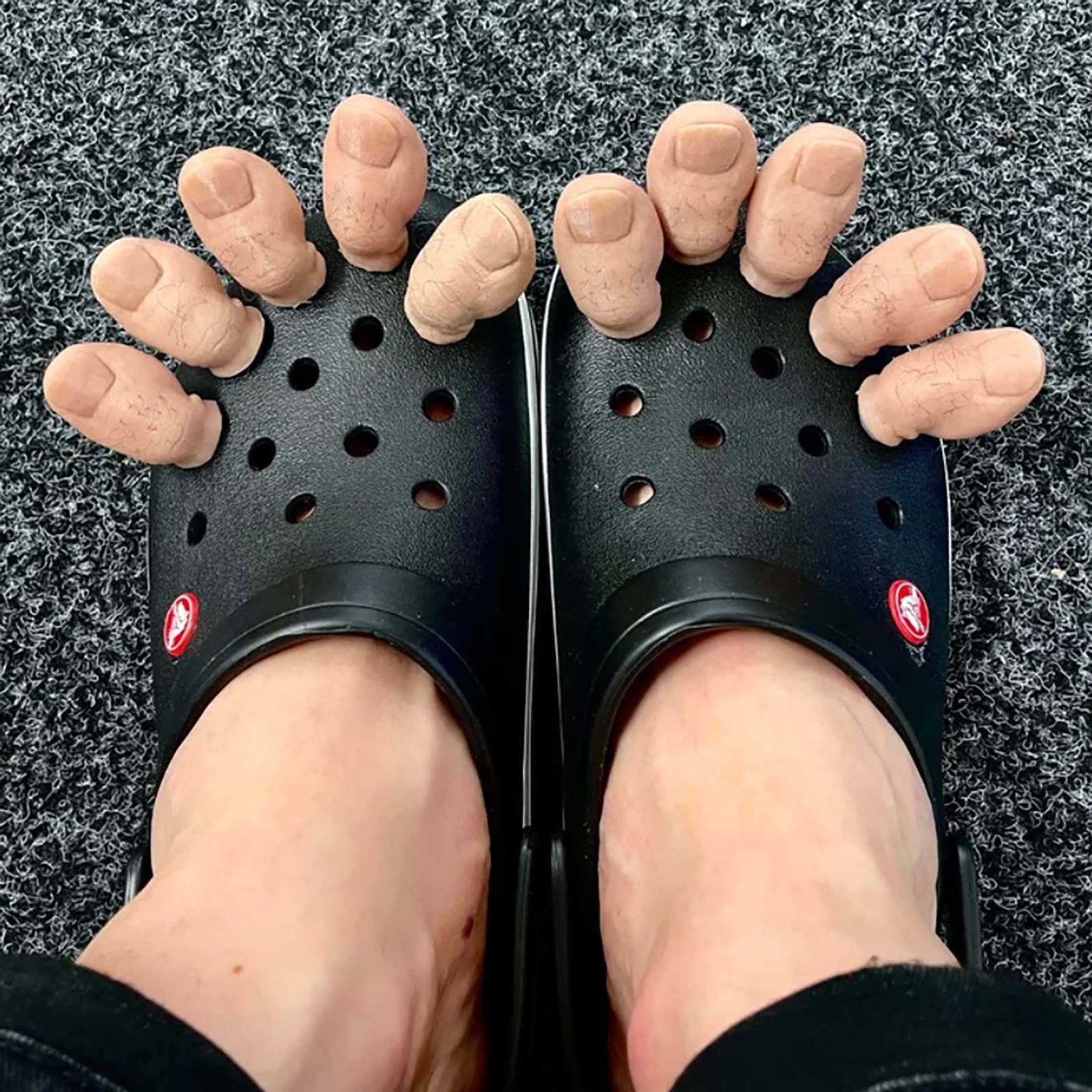 3D Funny Big Toe Croc Charms Durable Bald Styles for Women Men