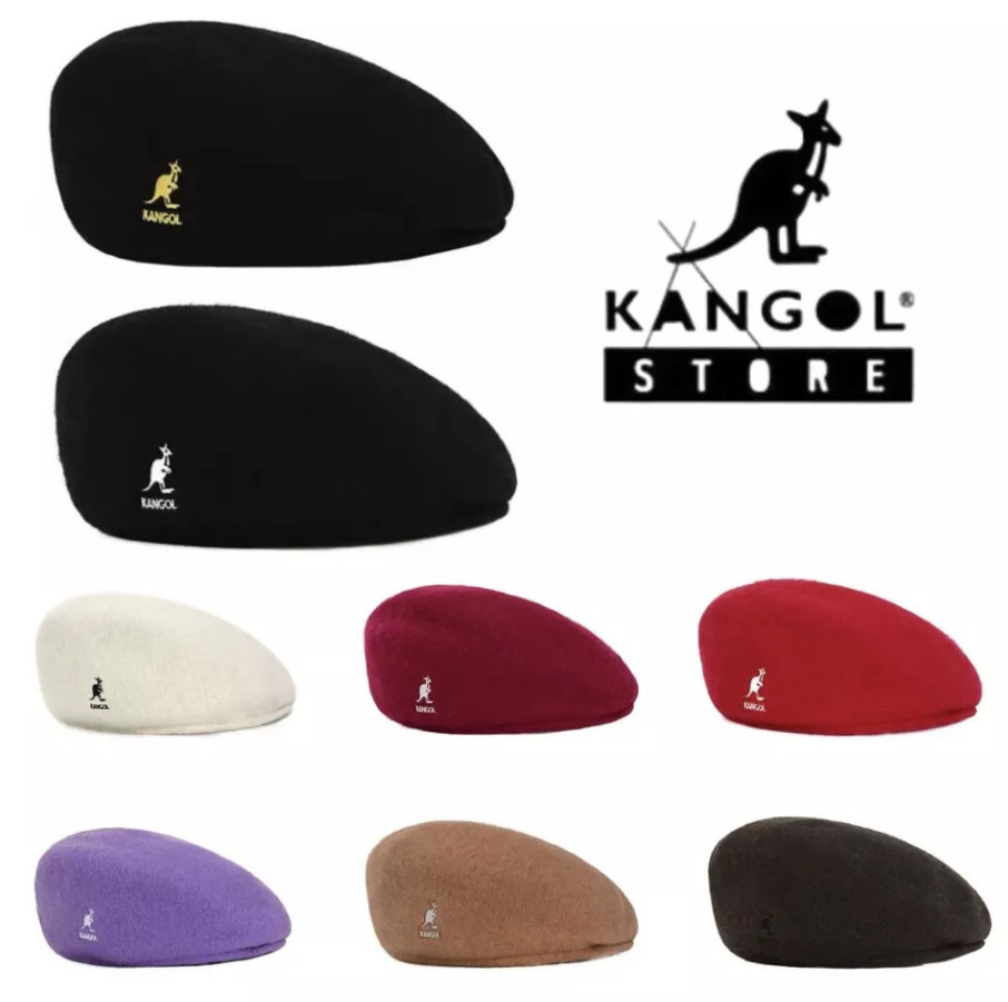 New Kangol Winter Wool Warm Newsboy Flat Cap Casual Women Men Beret Hat