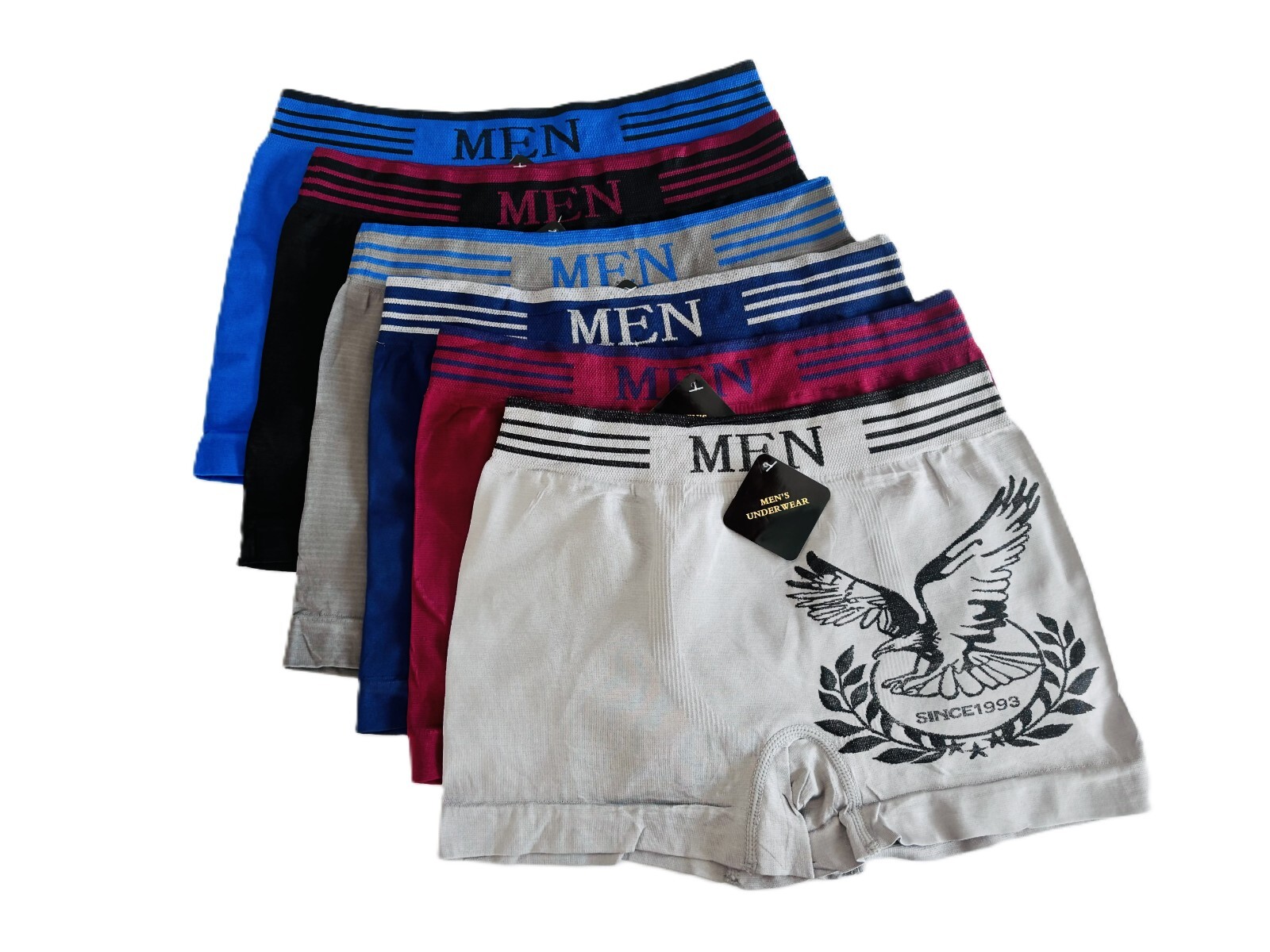 Men’s underwear Pack of 6 seamless boxer briefs for men by UOKIN