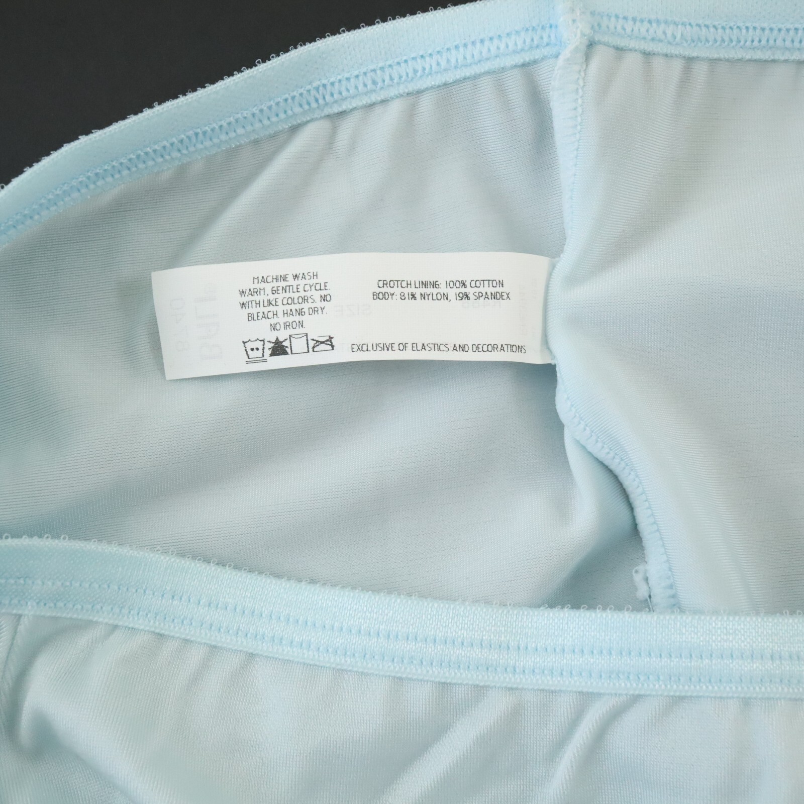 NEW Bali TRUE VTG 90s Silky Satin-Like High Cut Brief Panty LARGE