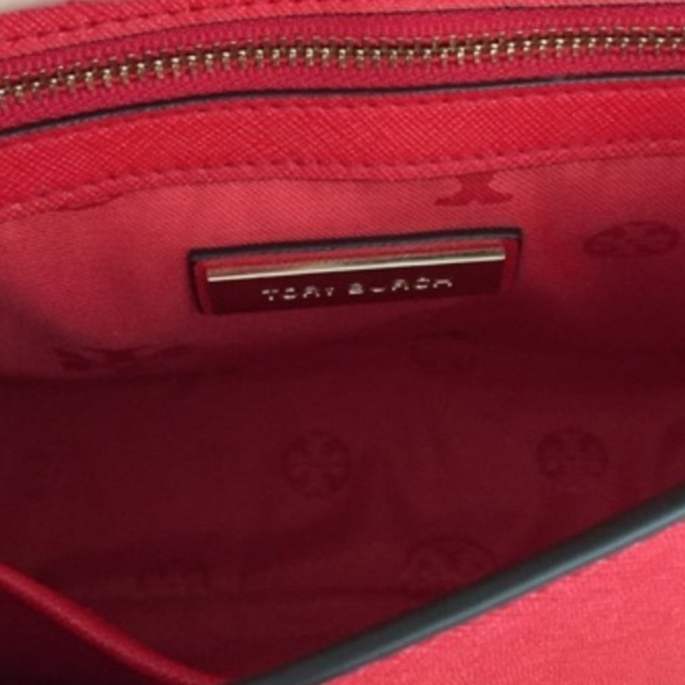 Tory Burch Robinson Perforated Crossbody Red