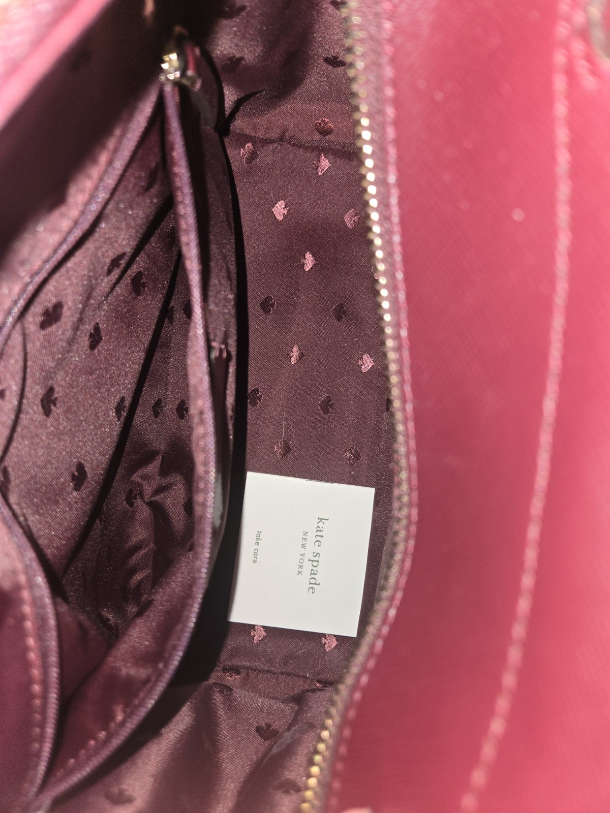 kate spade Staci Cameron Satchel Shoulder Tote Bag,Medium Burgundy and wallet