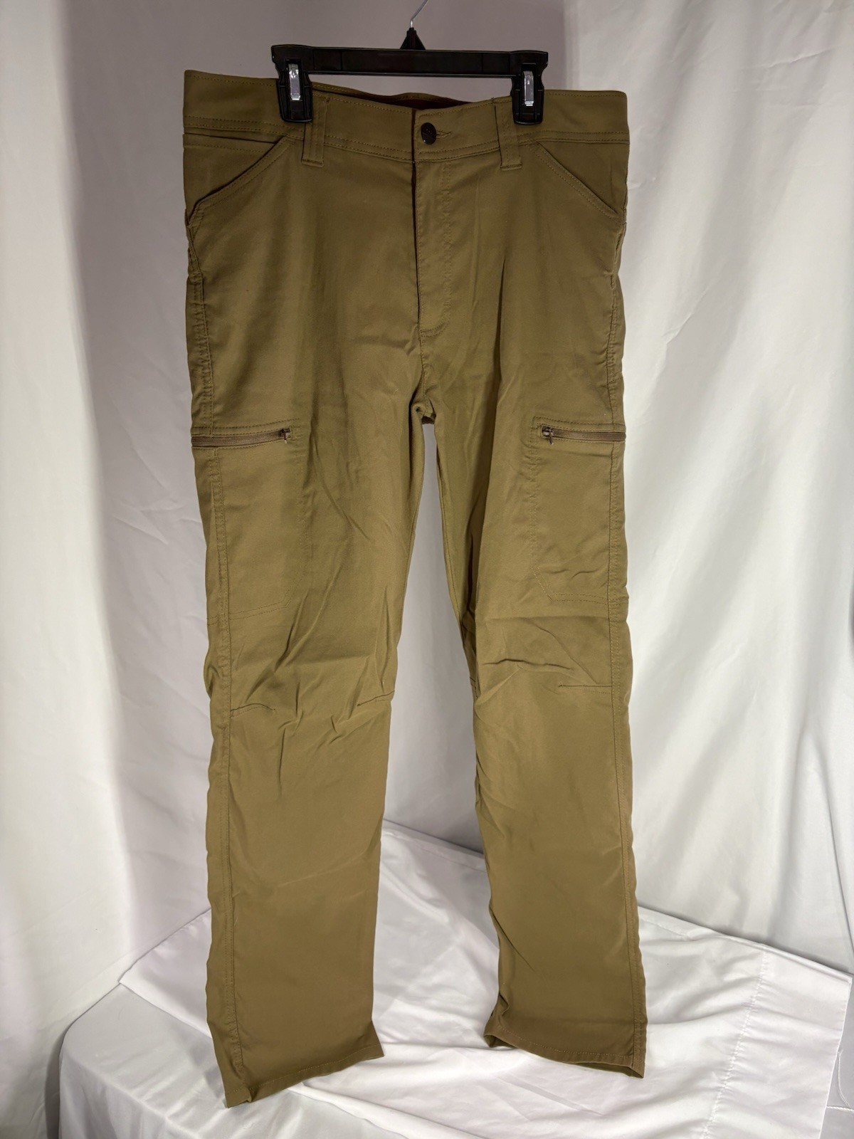 Wrangler Men’s ATG Cargo Pants 32×32 Dark Brown Cotton Pockets