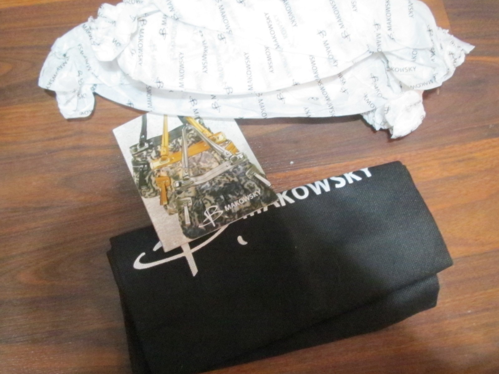 NWT! B. MAKOWSKY DARK BROWN PEBBLE LEATHER DOUBLE HANDLE HOBO TOTE BAG PURSE