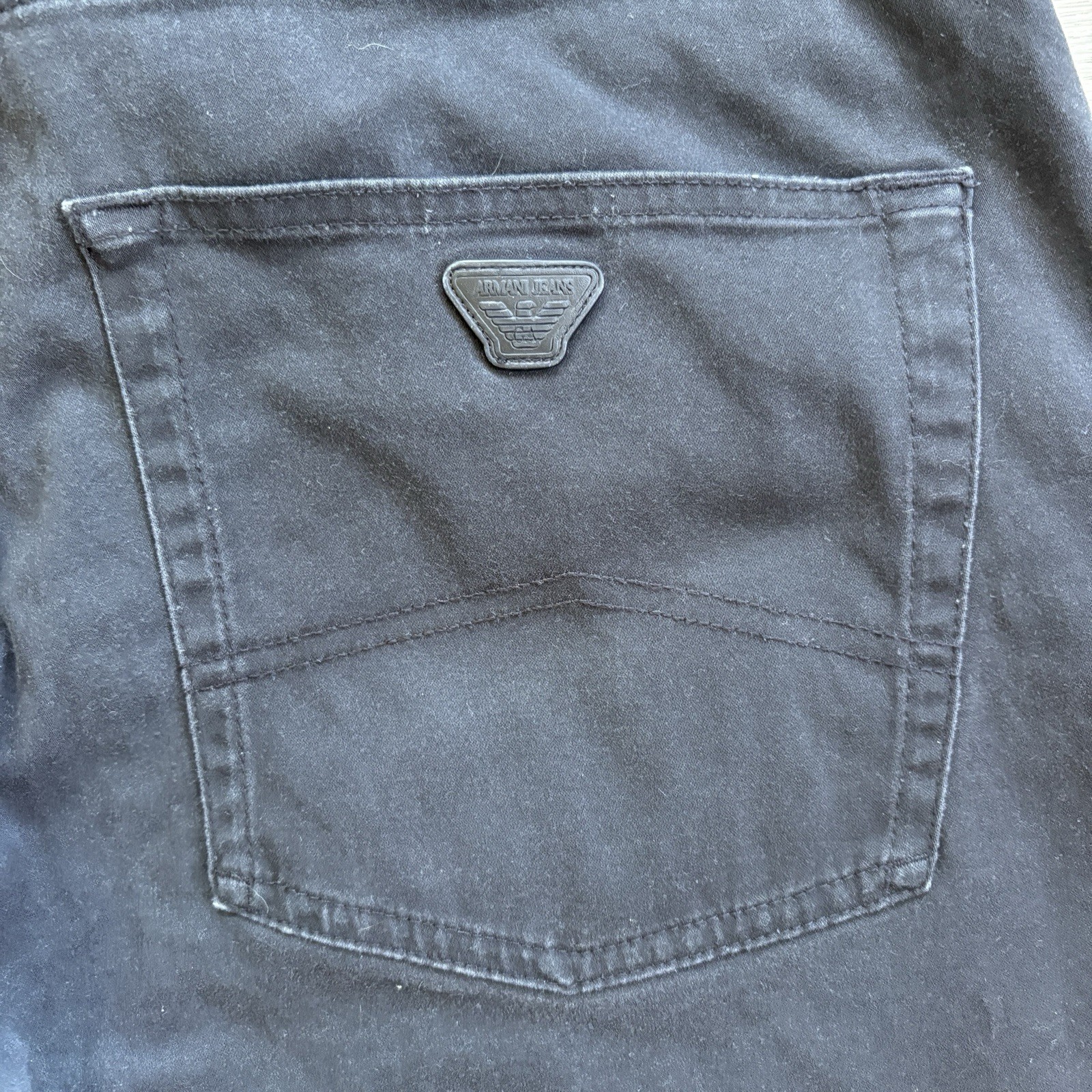 Emporio Armani Jeans Trousers J45 Regular Fit Stretch Denim Grey Size W36 L32