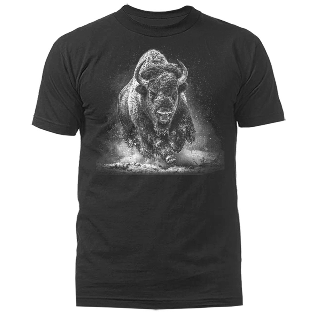 Charging American Bison Buffalo Wilderness Outdoor Wildlife Nature T-shirt