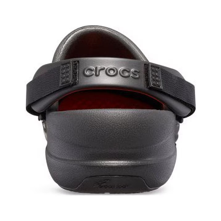 Crocs at Work Unisex Bistro Pro LiteRide Slip Resistant Work Clog Graphic, Black