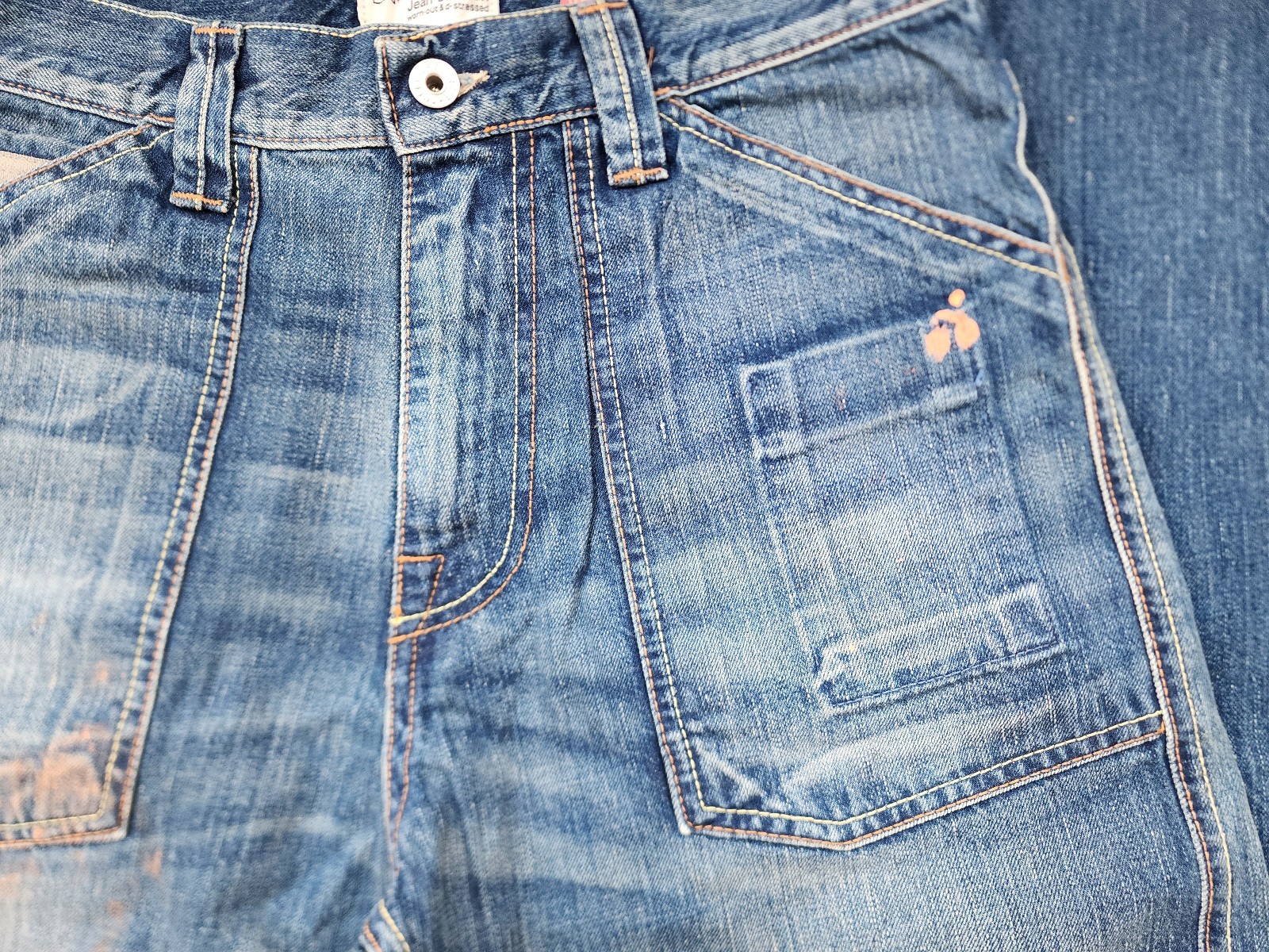 Designer ENERGIE Men $380 MIHARAYASUHIRO Distressed Relaxed Jeans Denim 31