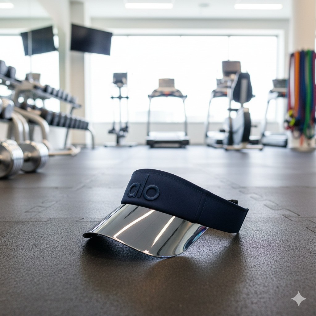Navy Adjustable Sun Visor Hat UV Shield New With Tags