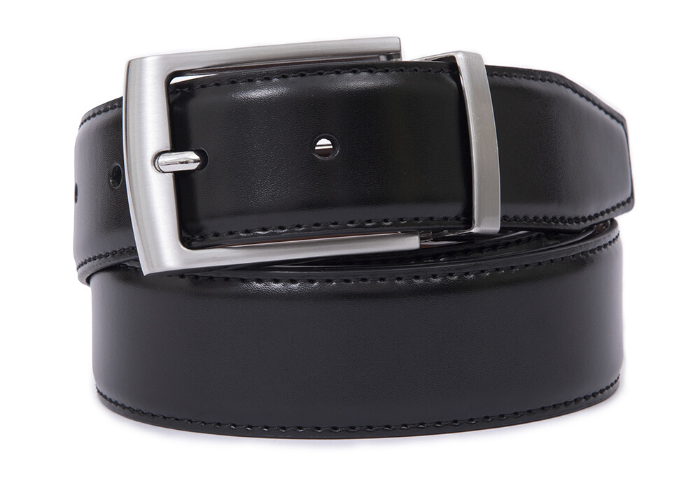 Men’s Genuine Leather Belt Casual Reversible Belts for Men 1.3inch