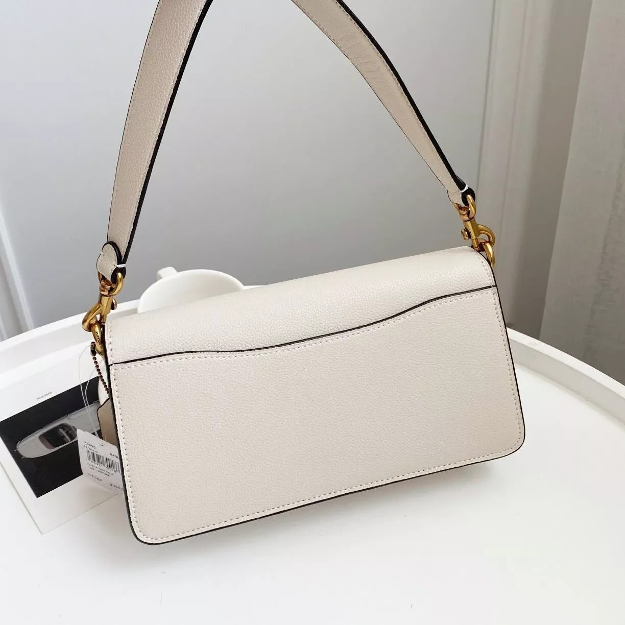 Coach F73995 Tabby 26 2Way Crossbody Shoulder Bag White Leather New