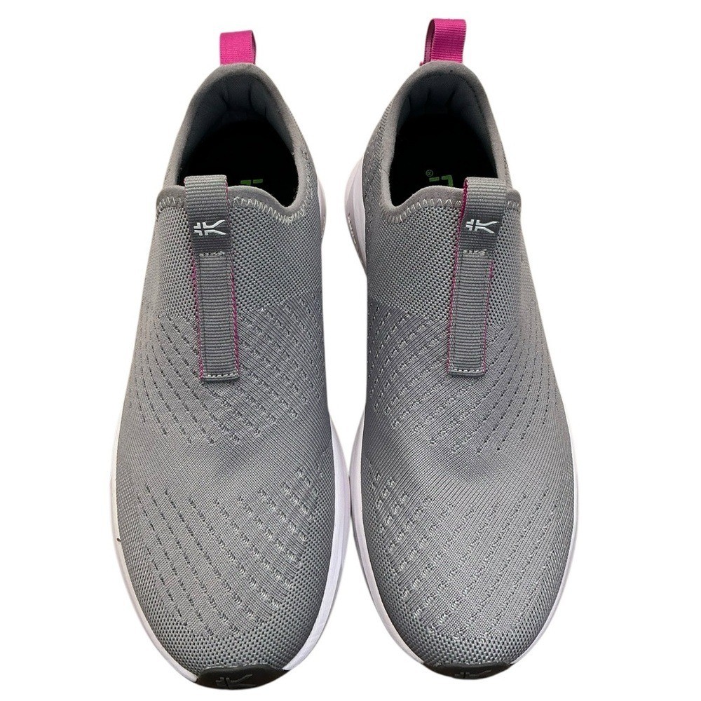 NWT KURU ATOM Slip-On Stone Gray-Berry Pink women size 9 M