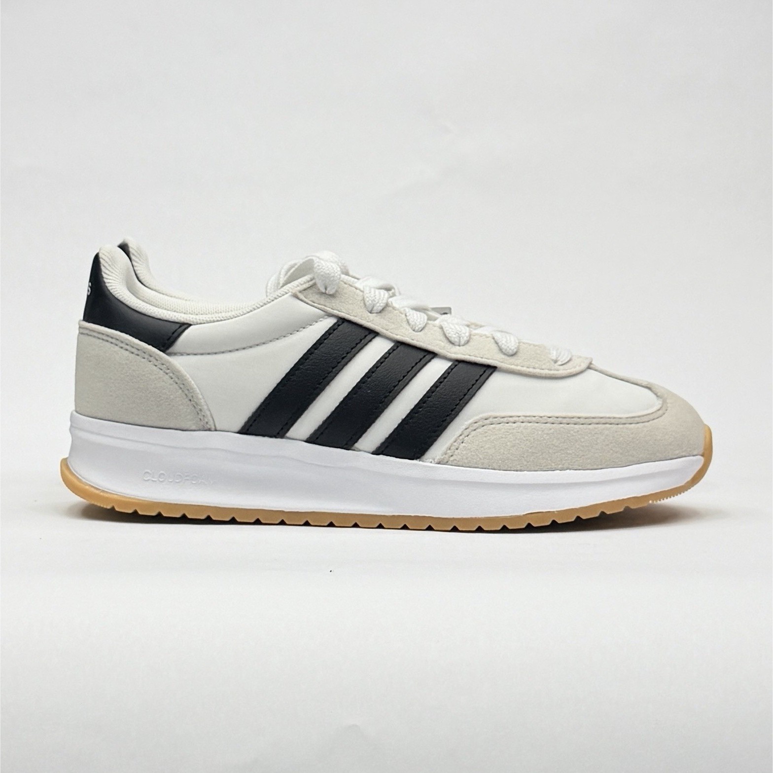 adidas Run 70s 2.0 J Low Top Lace-Up Sneakers White/Black/Beige JI2266