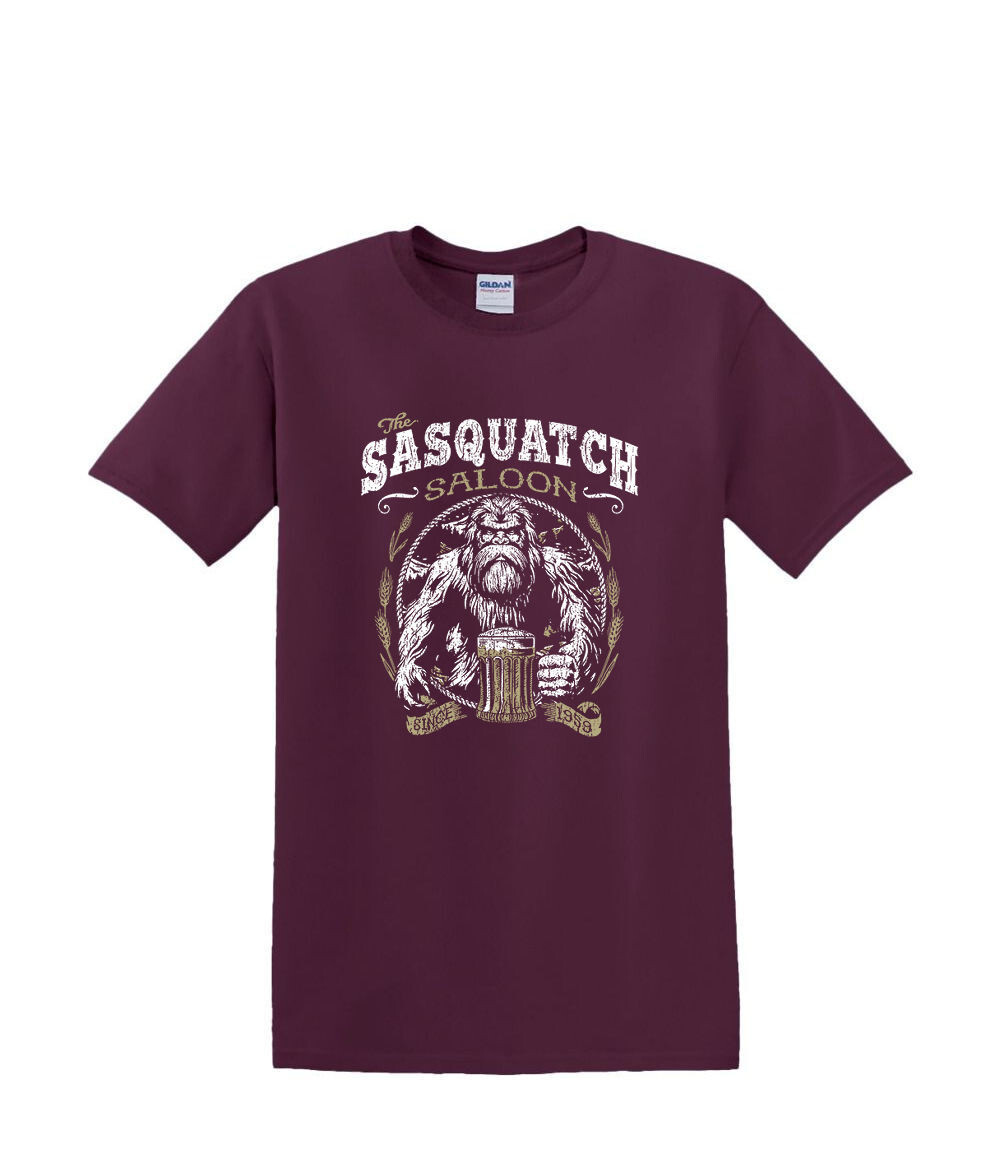 T-Shirt S to 2XL 3XL – SASQUATCH SALOON – BIGFOOT SASQUATCH FUNNY Adult