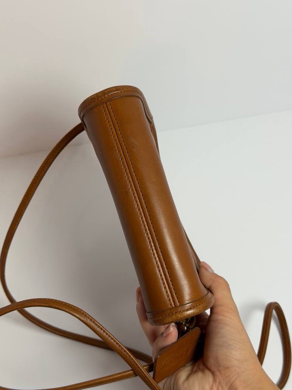 Coach Vintage Abbie Zip Crossbody Bag in British Tan