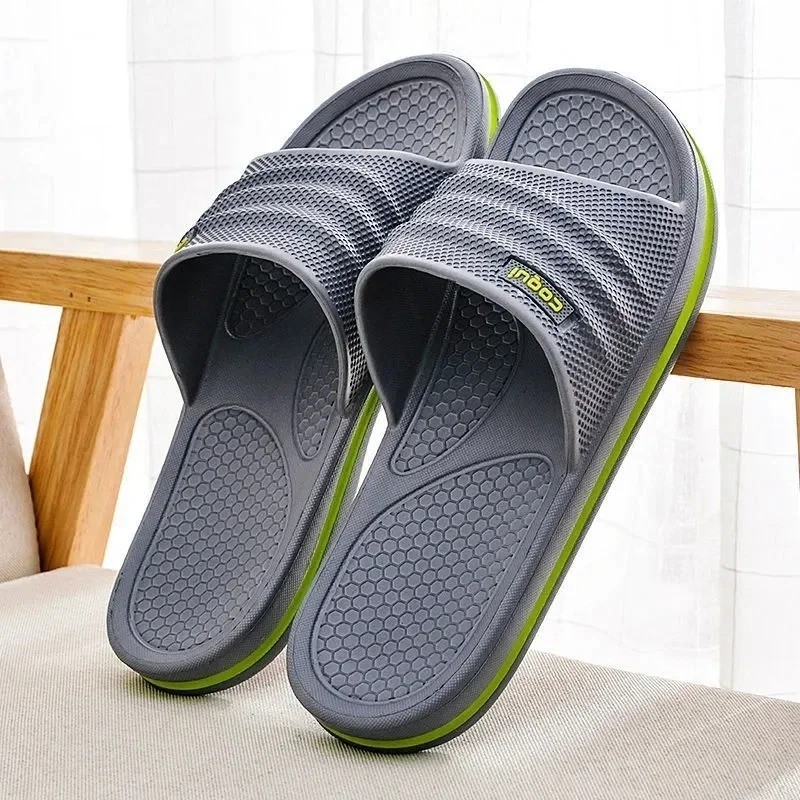 Soft EVA Indoor Slippers Men Non Slip Lightweight Comfortable Bathroom Slippers