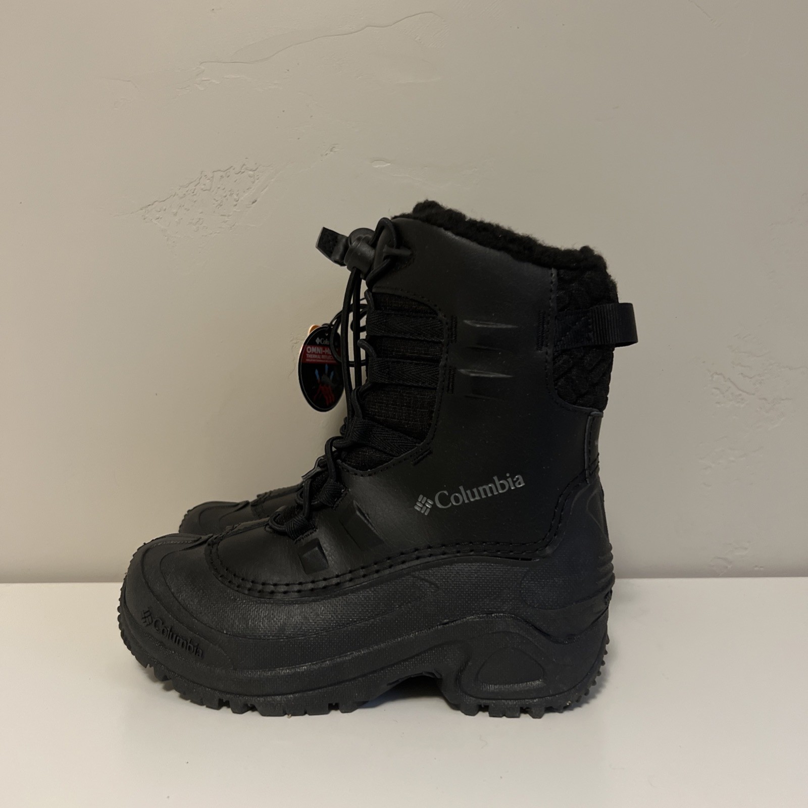 Columbia Bugaboot Celsius Waterproof Winter Snow Boots Black Youth Kids