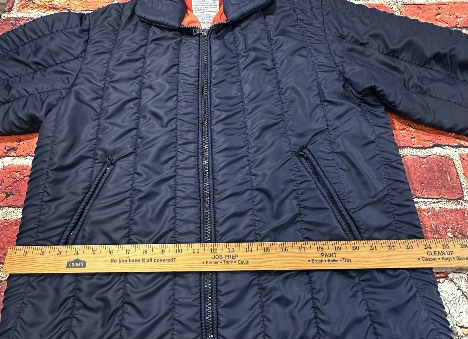 HELLY HANSEN SAILING JACKET SIZE LARGE 1960s 1970s SEAFARER NAVY VINTAGE COAT