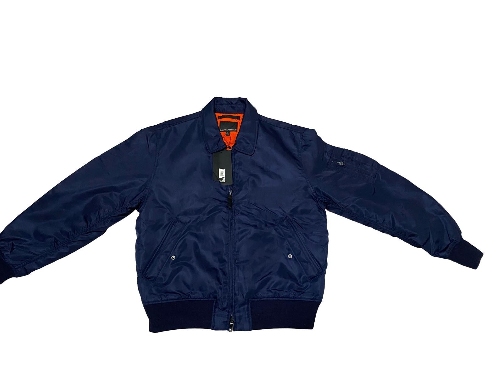 Men’s High Quality Winter Jacket Brand Banana Republic Size Small (Navy Blue)