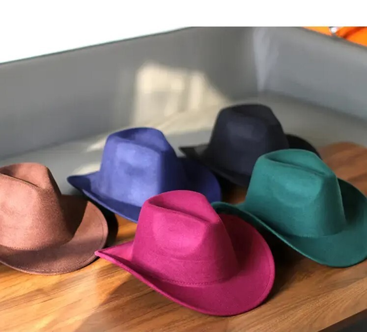 Western Cowboy, Cowgirl Hat, Adjustable Cotton & Polyester, Men Women, Color