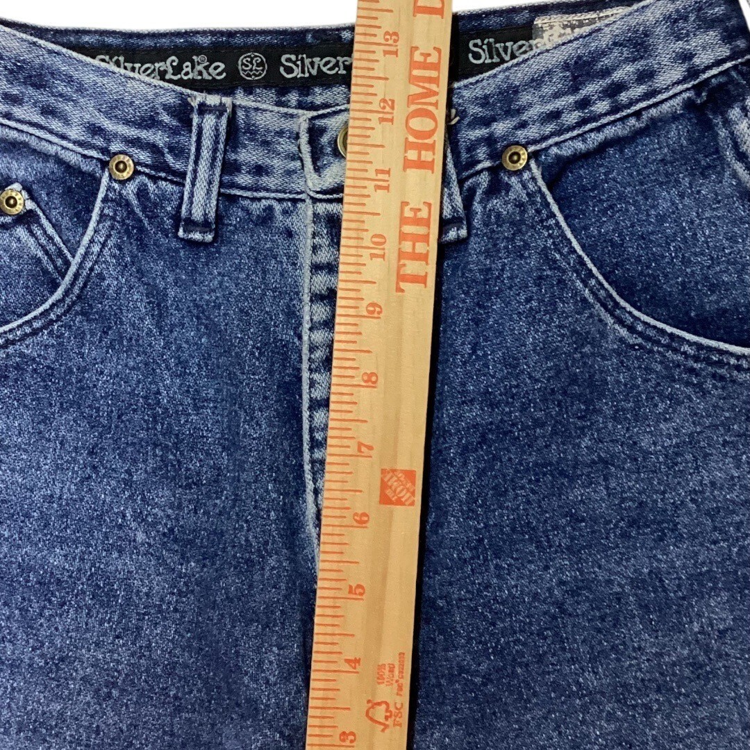 Vintage Wrangler Silverlake High-Waisted No Back Pocket Blue Jean Denim Size 8