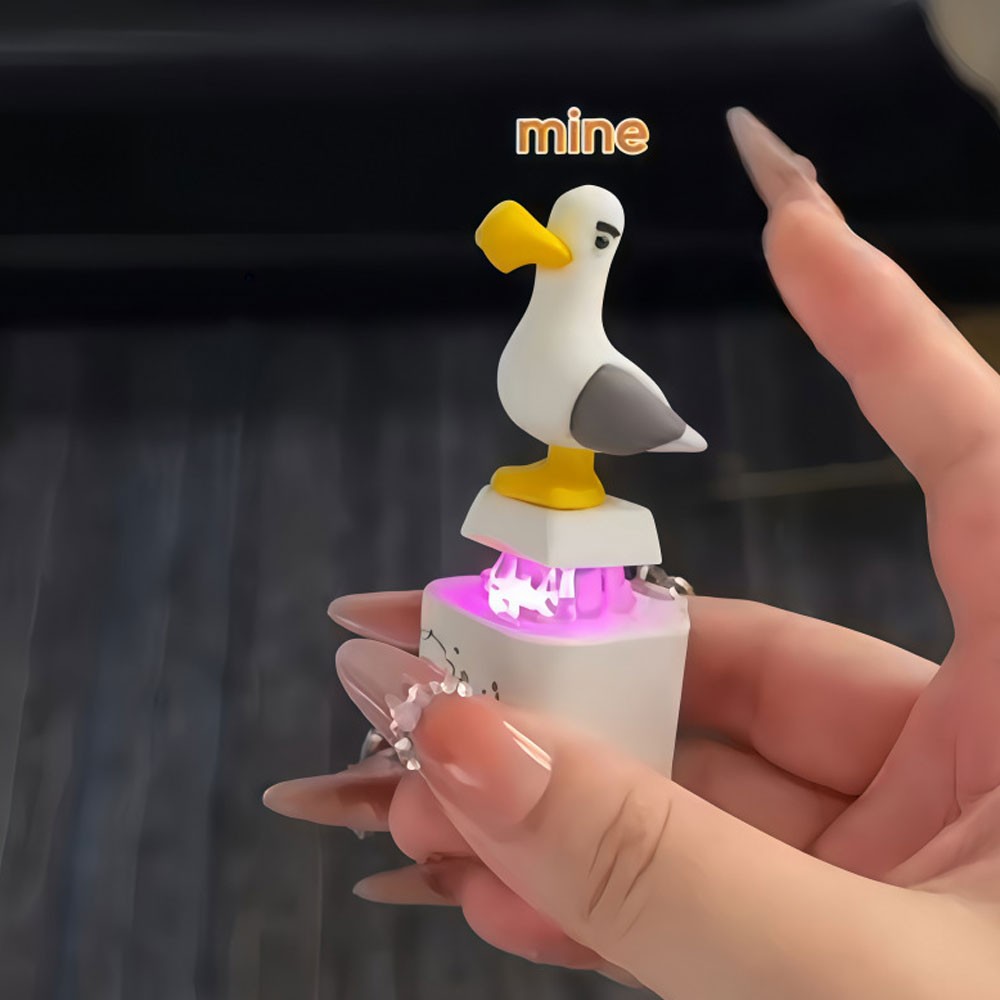Seagull Mine Keychain, Seagull Mine Button Keychain ET