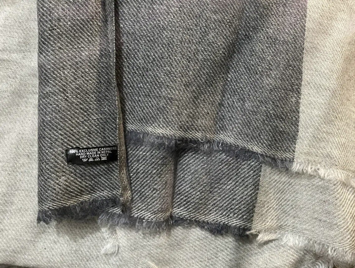Handmade Cashmere Scarf, Shawl And Wrap ( Dimensions 36 By 78 Inches)