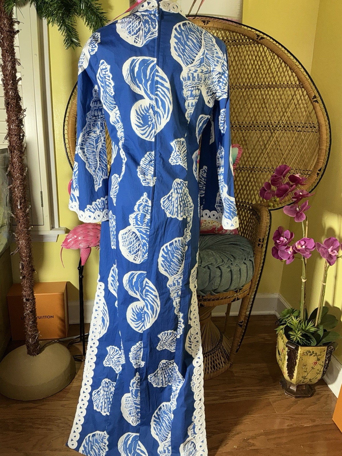 Lilly Pulitzer NWT Shealyn Stretch Maxi Caftan Shell Of A Good Time 🦄 Size 6,16