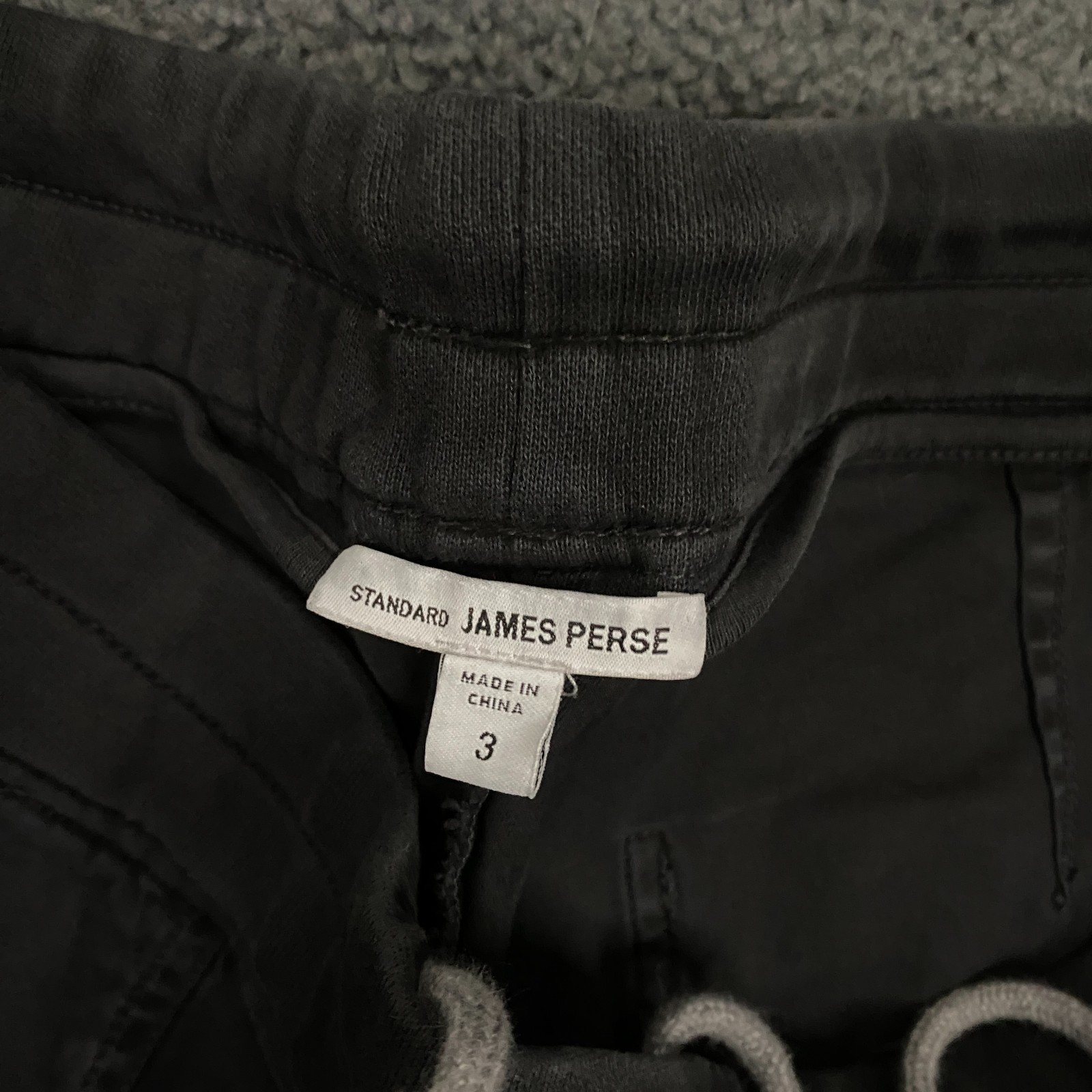 James Perse Supima Cotton Twill Utility Pant Mens Large, 3 Gray Jogger