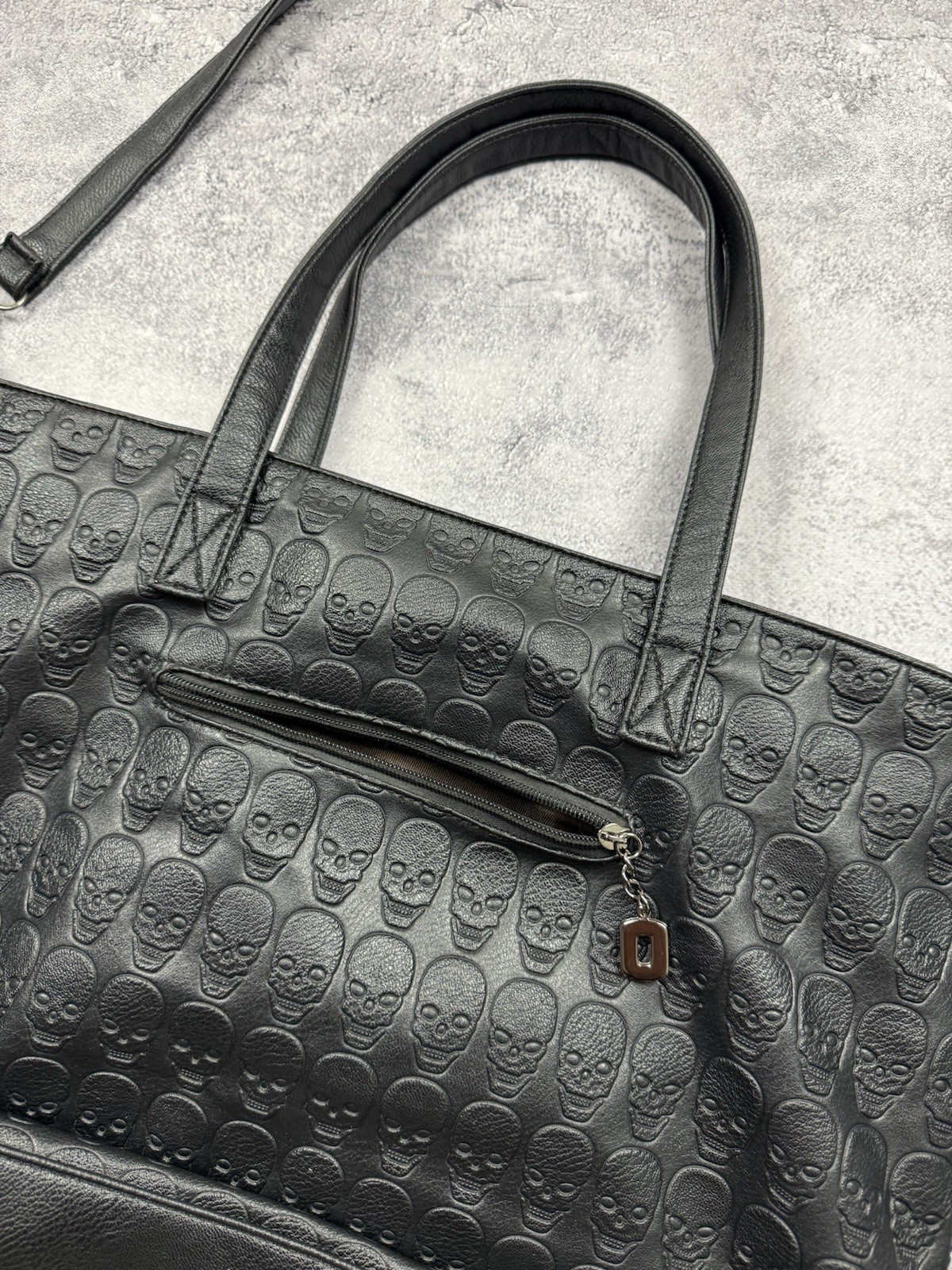 Vintage Avant Garde Skull Bag Rhinestones Y2K Style Punk Gothic Black Rare Hype