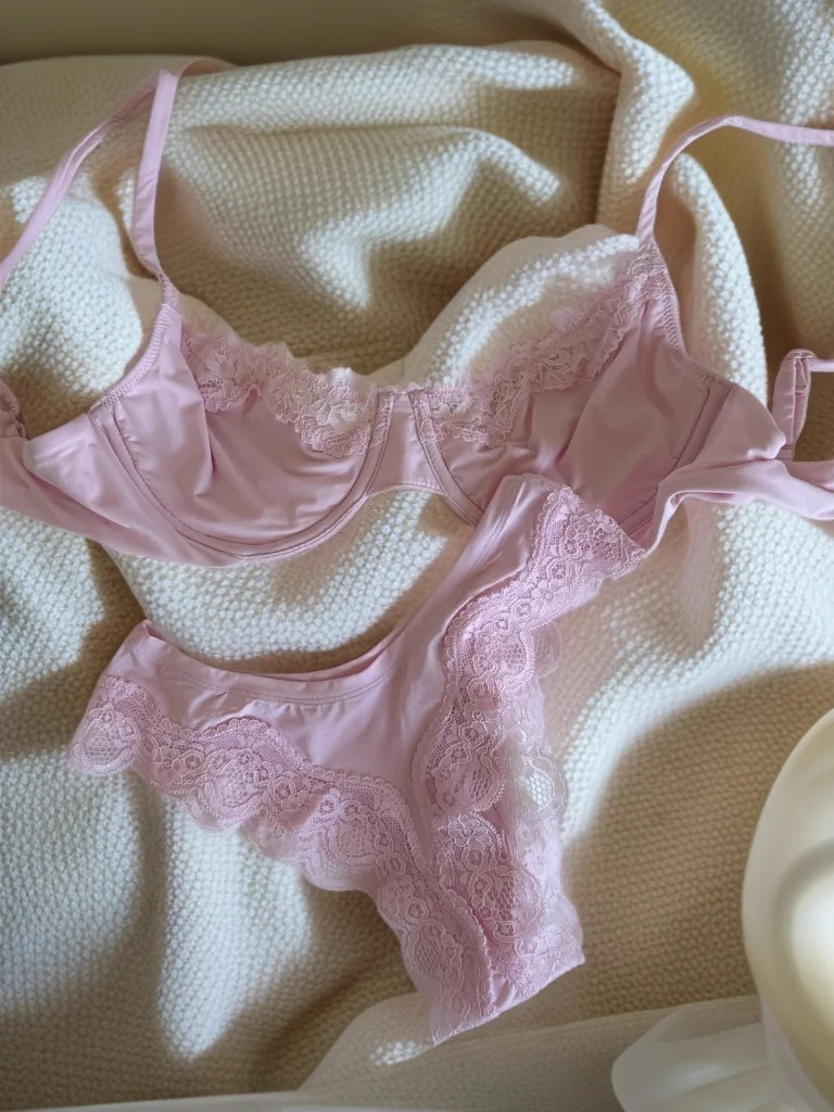 Lace Bodysuit And Brief Set Embroidered Floral Push Up Lingerie Women 2PCS