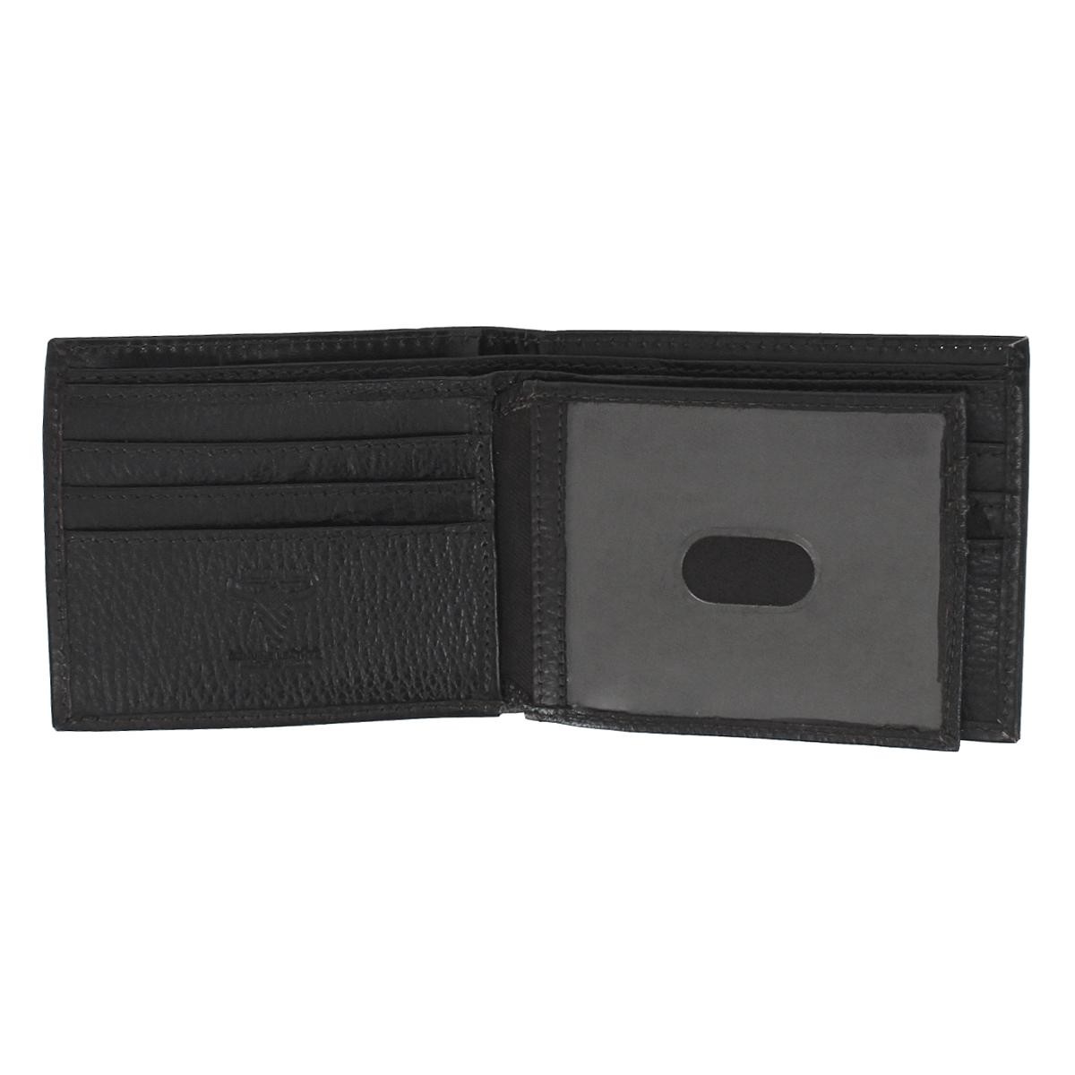 American Bison Men’s Hand Tooled Leather Bifold Wallet