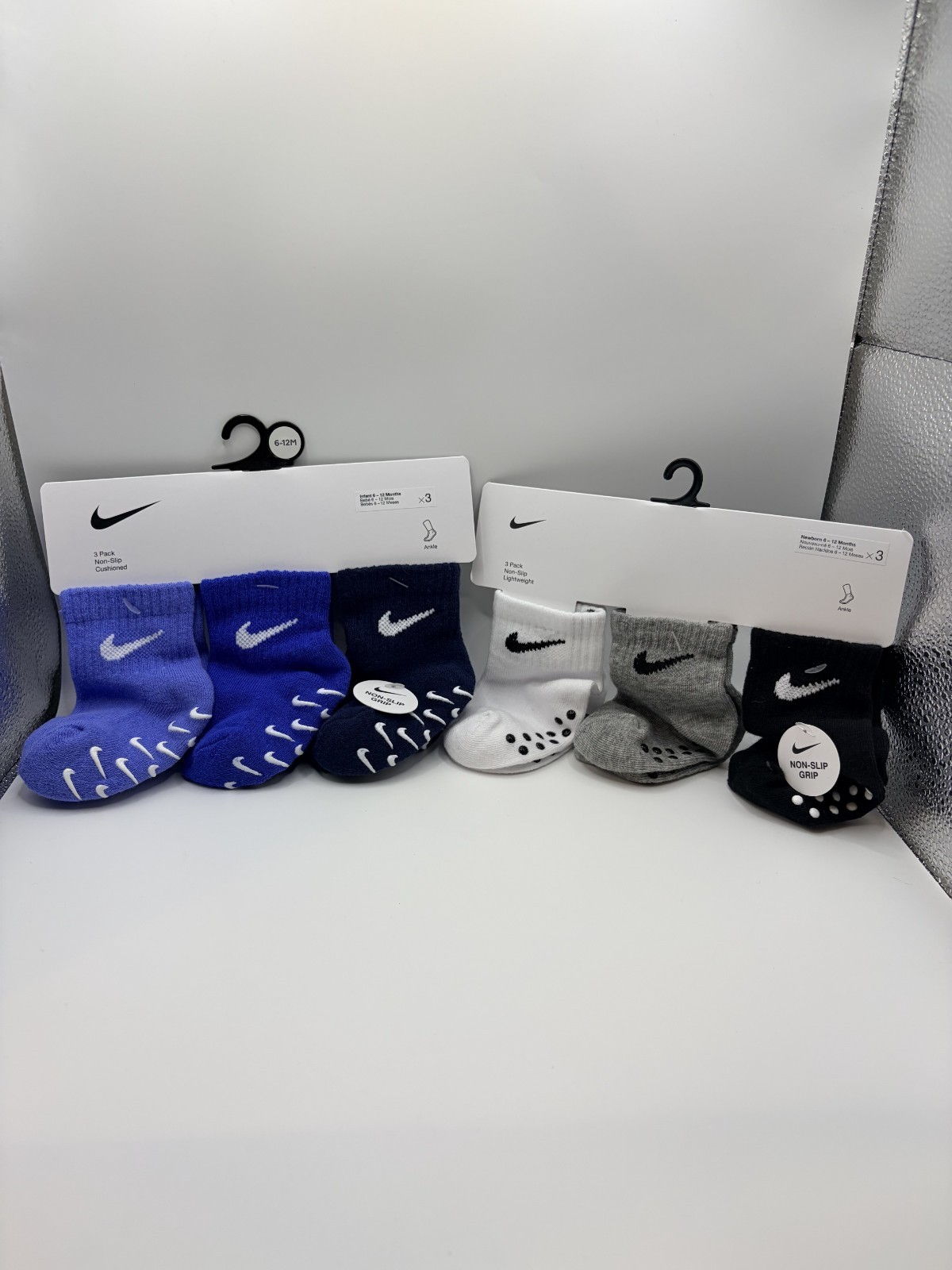 Brand New 2-Pack Bundle Nike Non-Slip Socks – Toddler Size 2-4T