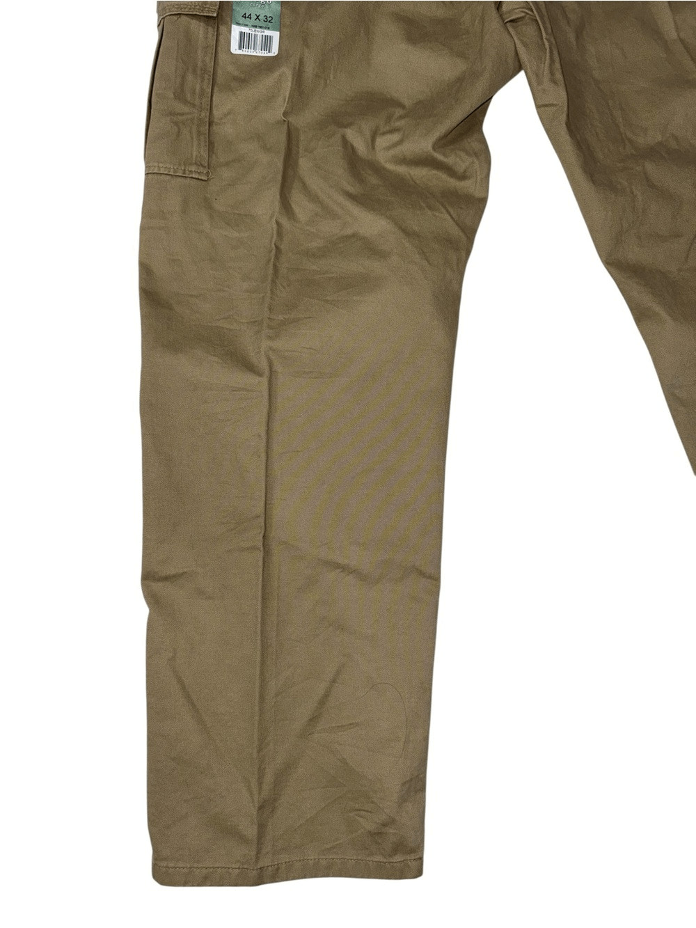 NEW NWT Wrangler Cargo Pants Beige Tan 100% Cotton size 44 x 32 Loose Fit
