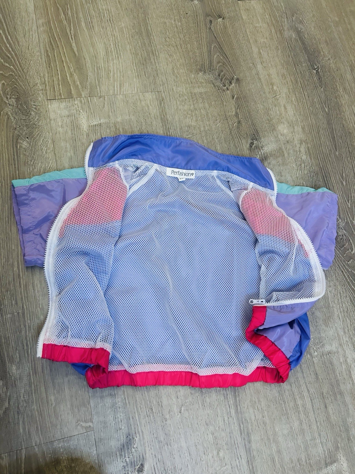 Perfashion Girls 2pc Colorblock Lightweight Zip Jacket & Shorts Set 6-7Y