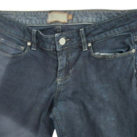 Paige Premium Denim “Blue Heights” Jeans Low Rise Straight Leg Style 0255-0001