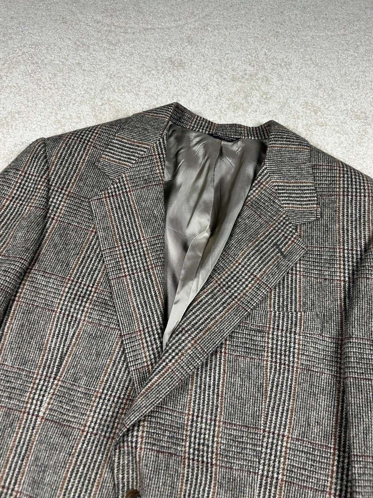 Vintage The Wilger Company 100% CAMEL HAIR Tan Sport Coat Blazer Jacket 43