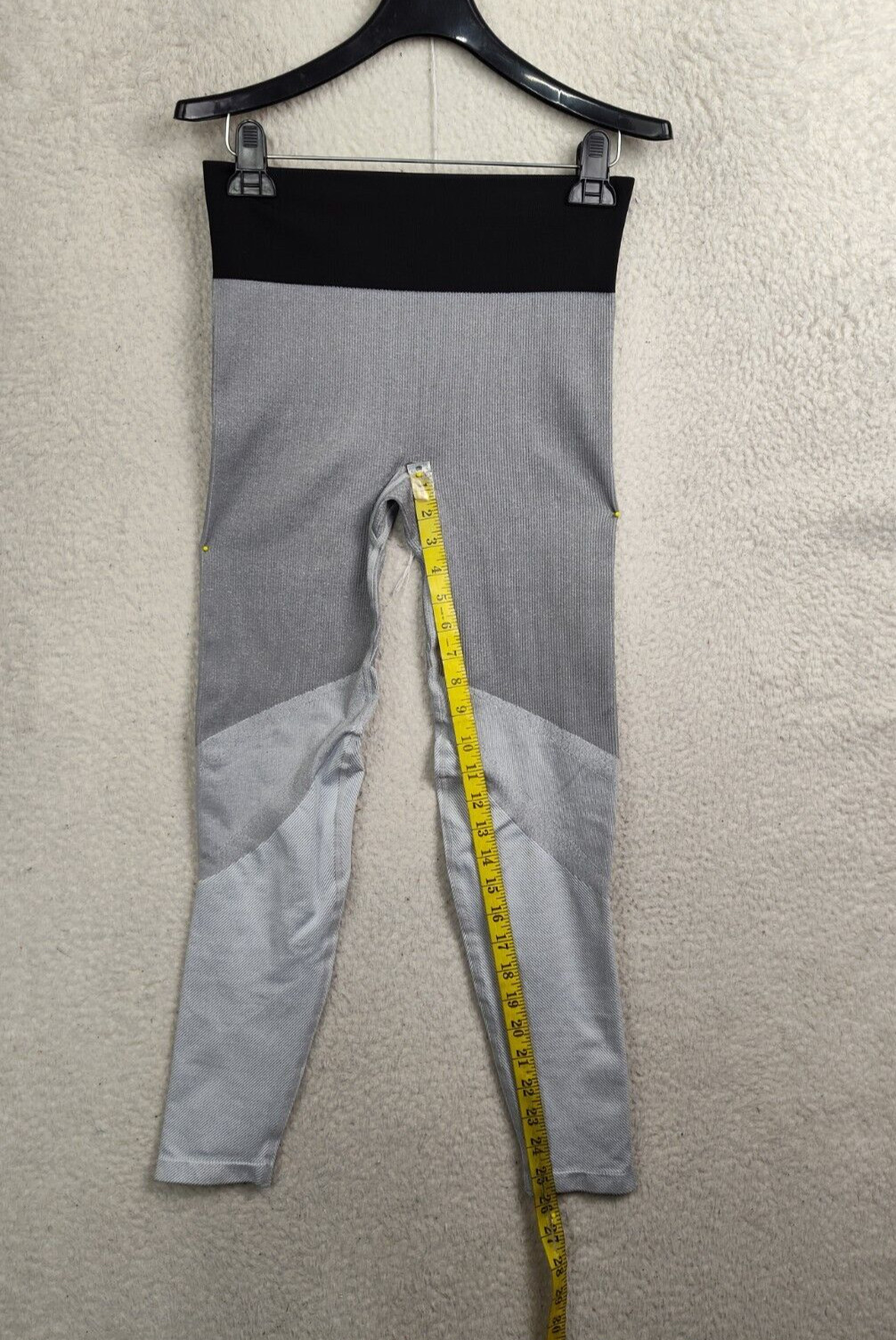 Aerie Women Leggings Medium Gray Nylon Blend Ribbed Seamless Stretchy Pants
