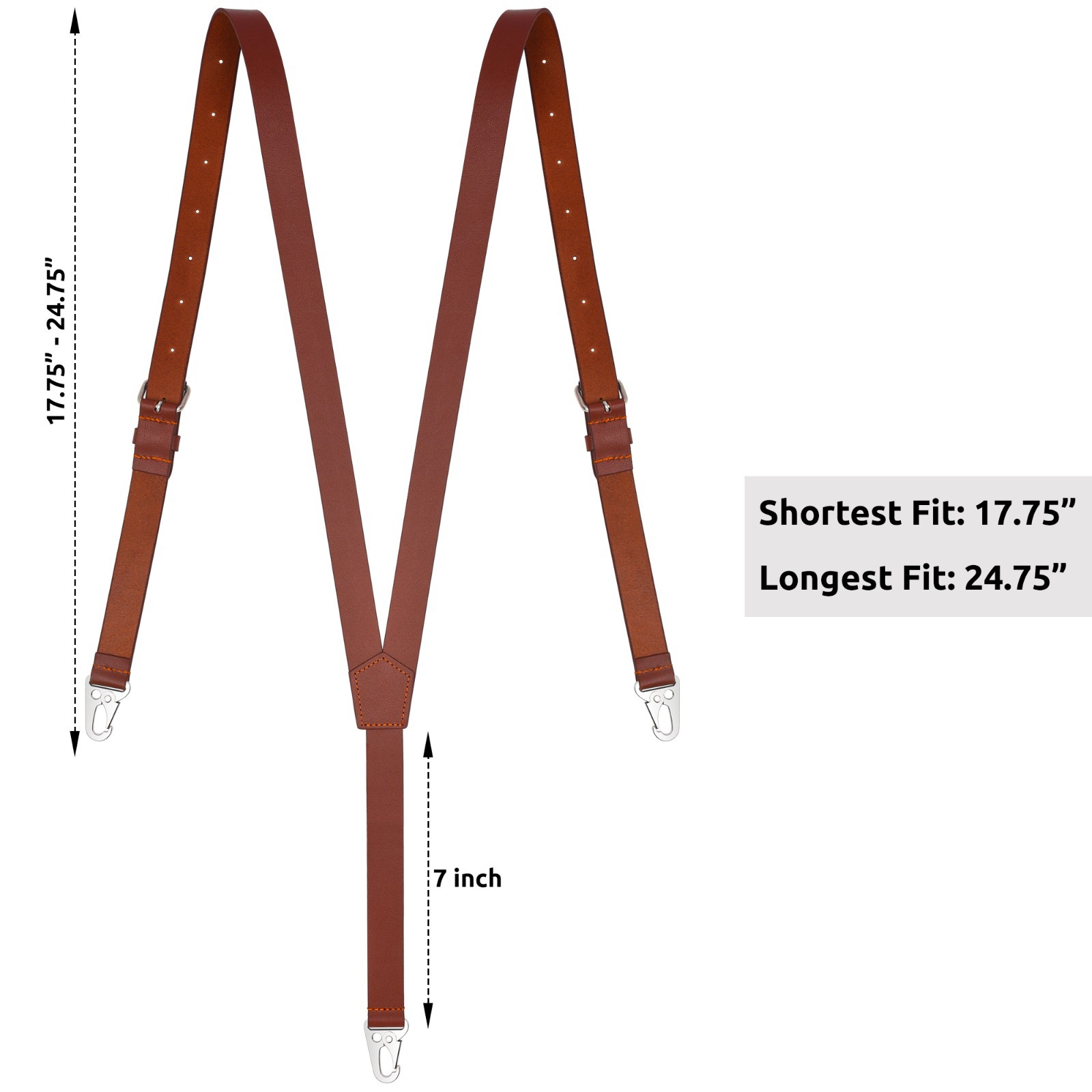 NUTUCH Full Grain Leather Suspender for Men | Groomsmen Fashion Suspenders