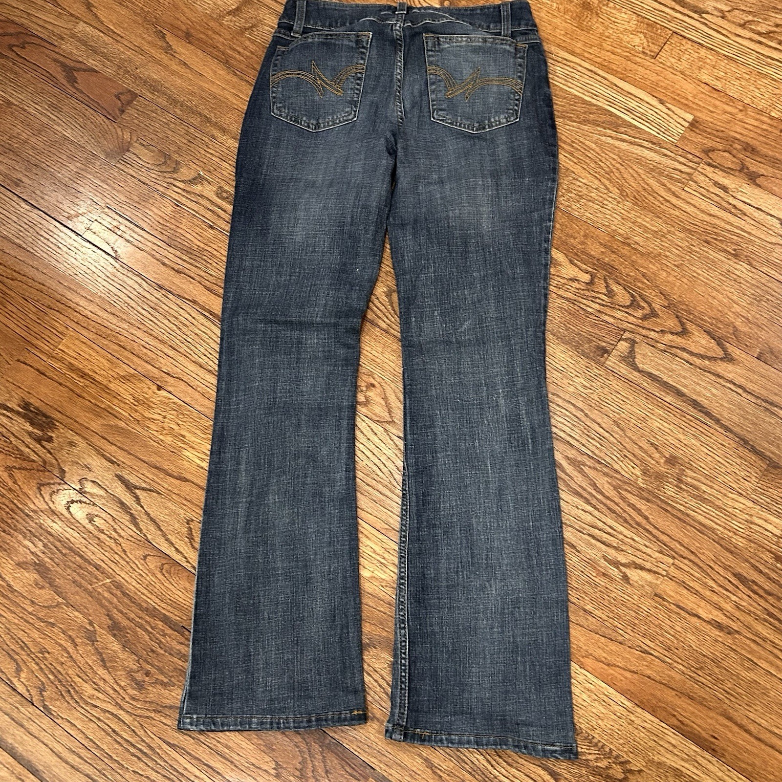 Wrangler Womens Bootcut Jeans Medium Wash Blue Stretch Denim 1009MWZAH Size 7×34
