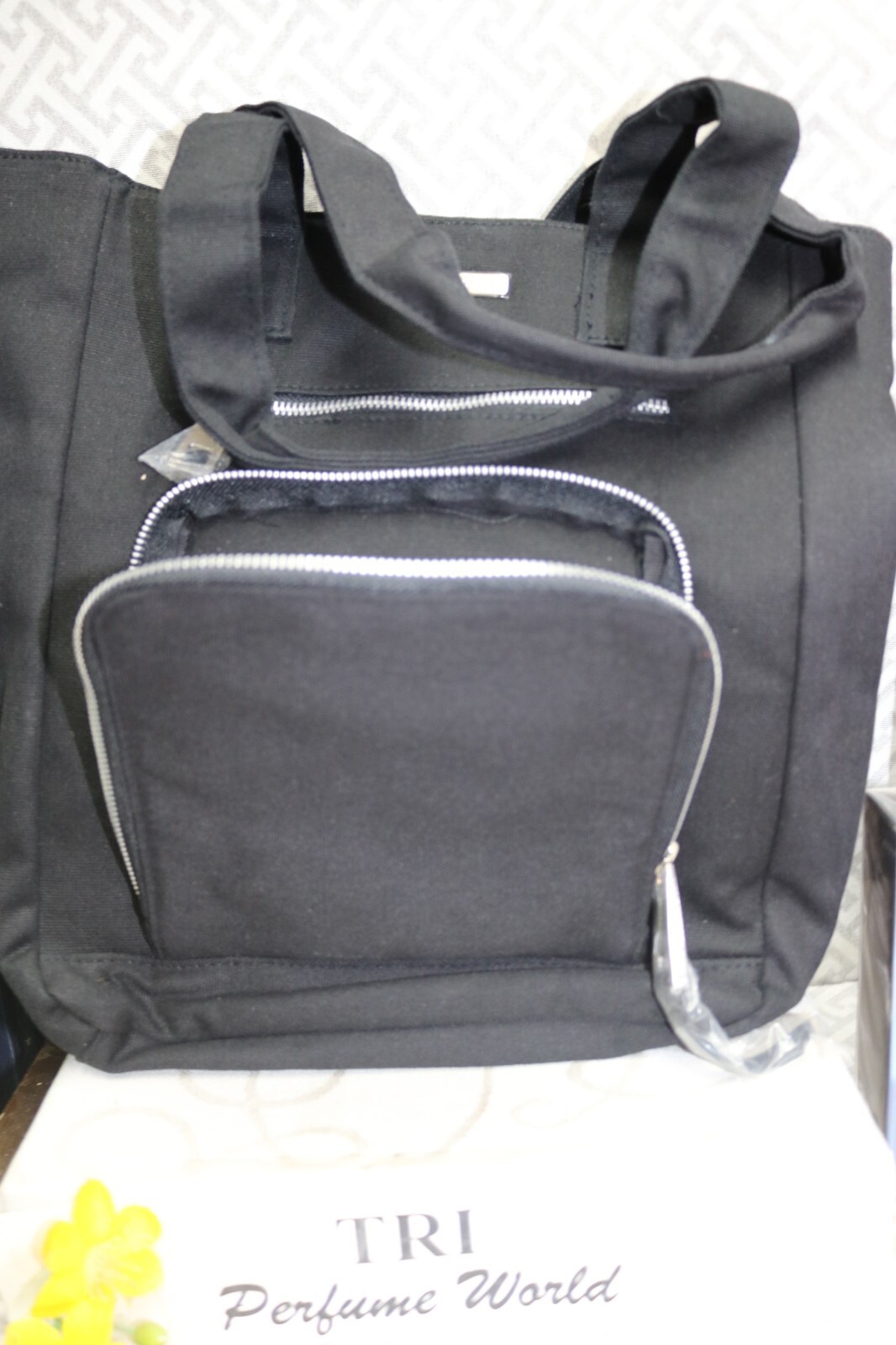 MARC JACOBS Black Shoulder Bag Tote 13 inches height x11 x 4