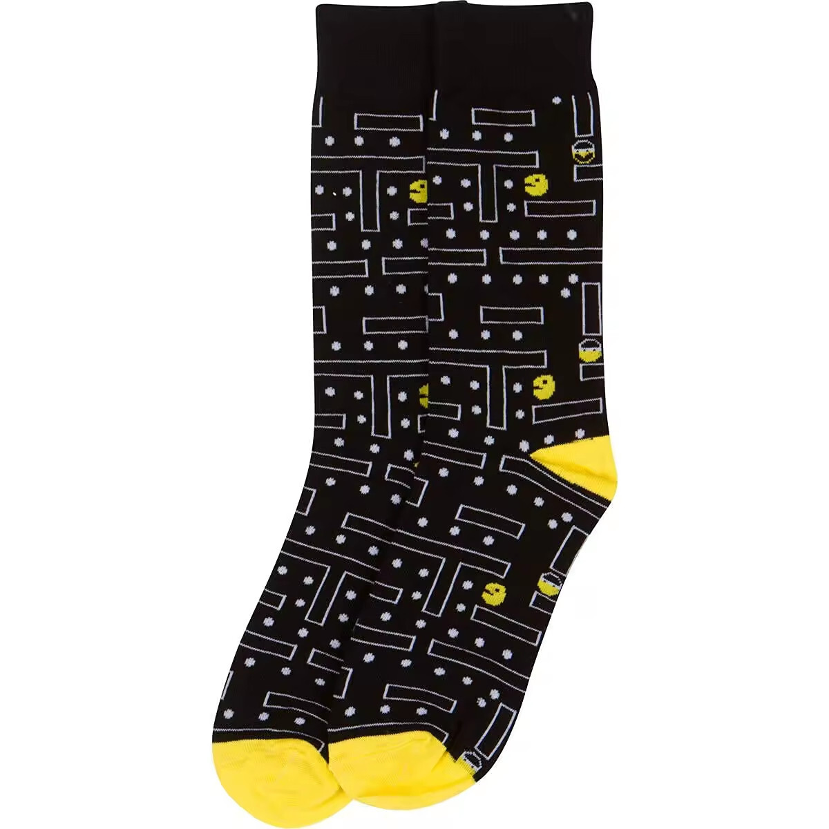 PACMAN | Unisex Retro Gaming Fun Novelty Socks | One Size UK 6-11 EU 40-46