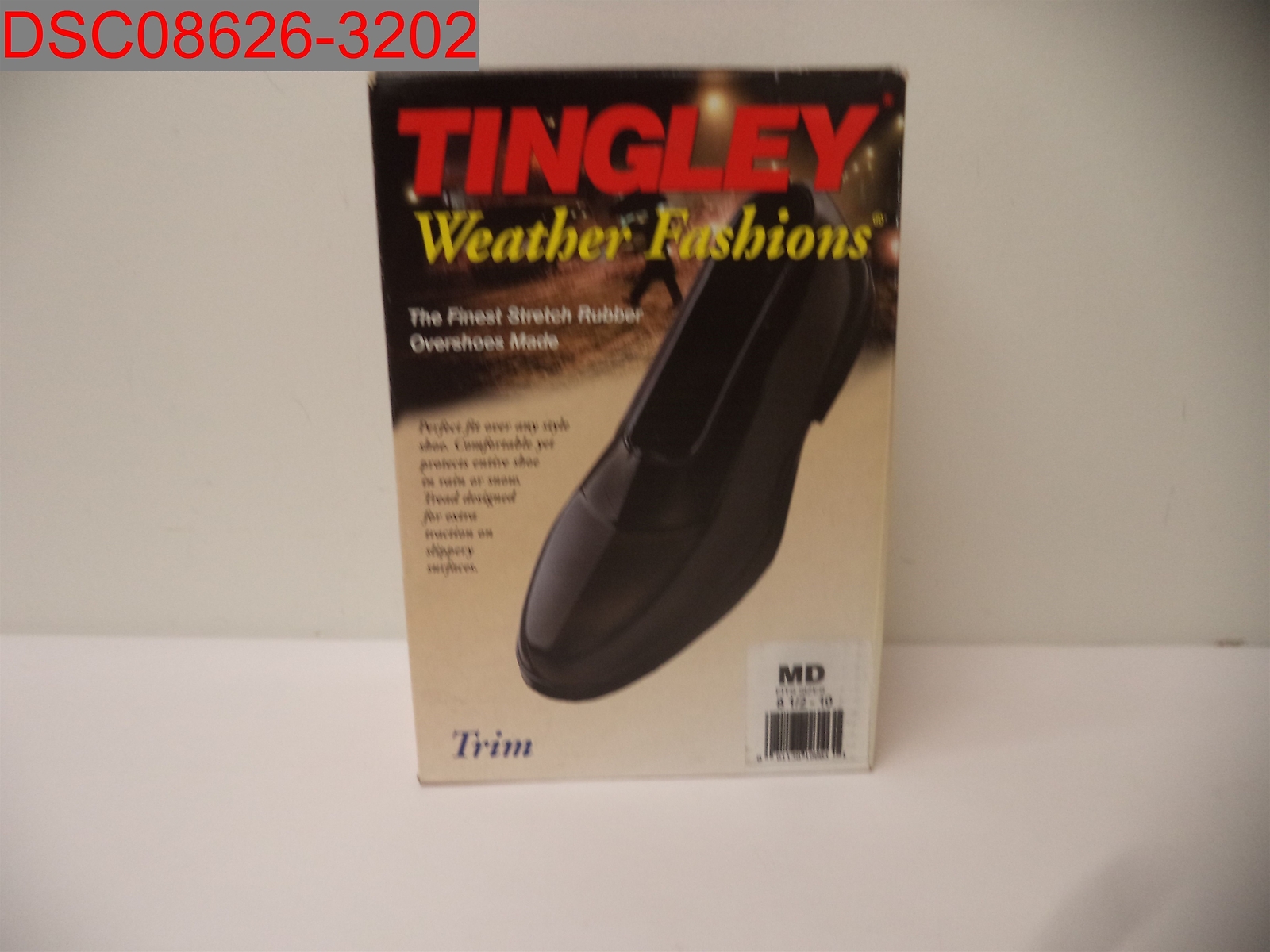 Tingley Men’s Black Rubber 1800 Trim Over Shoe, M Shoe Size 8.5-10 081138180031