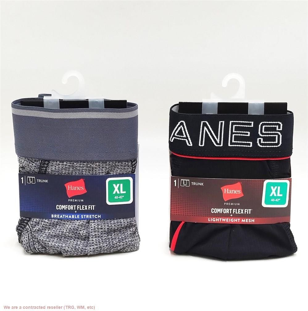 2 PACK!!! Hanes Premium Men’s Breathable Mesh Comfort Flex Fit Boxer Trunks XL