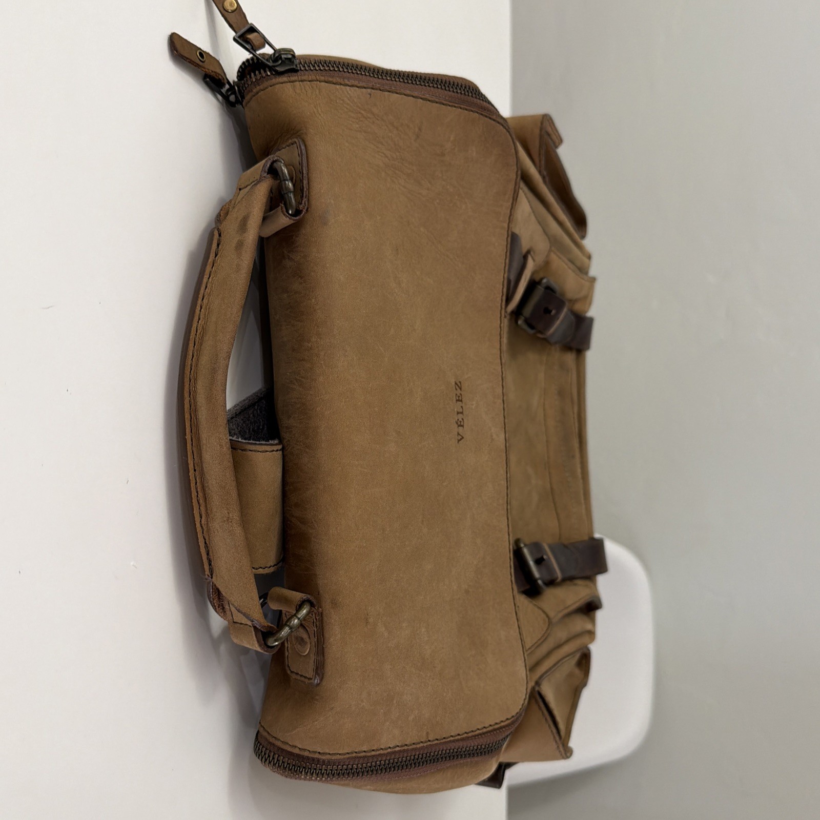 Velez Top Grain Leather Backpack – 15.6 Inch Laptop Bag